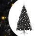 Pom de Crăciun artificial pre-iluminat Negru 180 cm PVC - WALTI WALTI