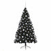 Pom de Crăciun artificial pre-iluminat Negru 180 cm PVC - WALTI WALTI