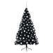 Pom de Crăciun artificial pre-iluminat Negru 180 cm PVC - WALTI WALTI