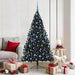 Pom de Crăciun artificial pre-iluminat Negru 180 cm PVC - WALTI WALTI