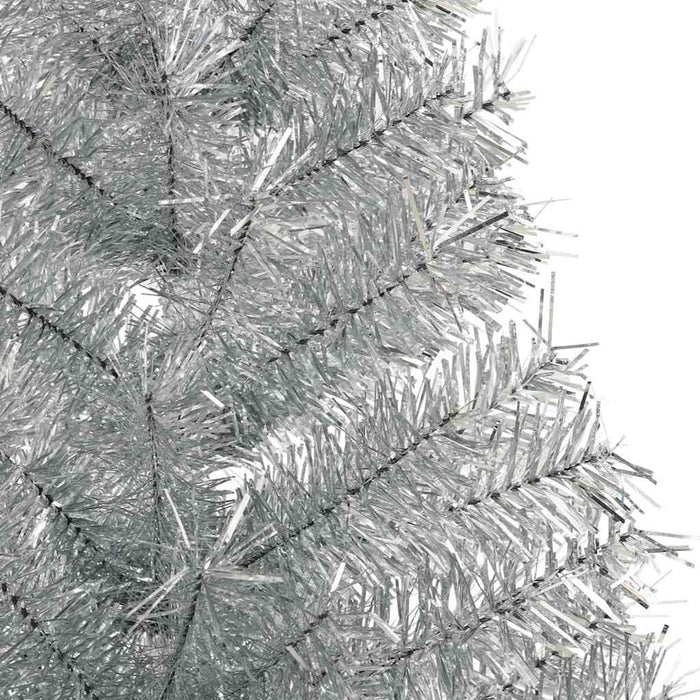 Pom de Crăciun artificial pre-iluminat Argintiu 120 cm PET WALTI