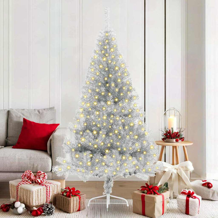 Brad de Crăciun cu lumini decorative cu coarde Argintiu 180 cm - WALTI WALTI