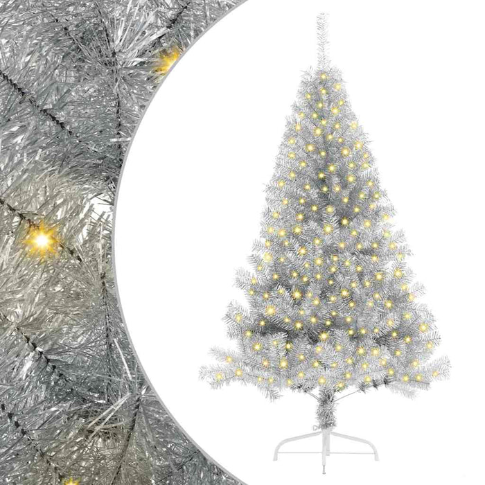 Brad de Crăciun cu lumini decorative cu coarde Argintiu 180 cm - WALTI WALTI