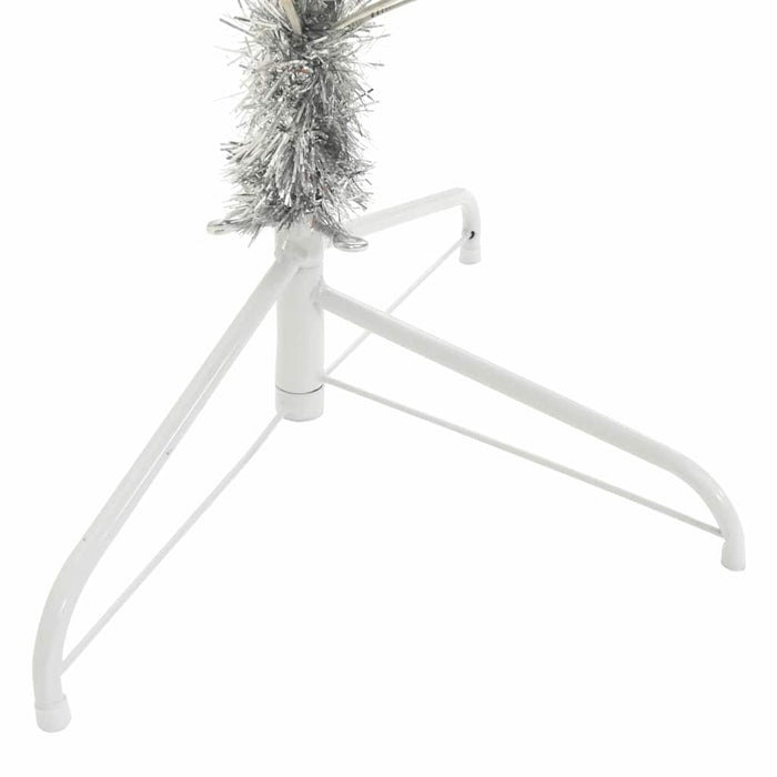 Brad de Crăciun cu lumini decorative cu coarde Argintiu 240 cm - WALTI WALTI