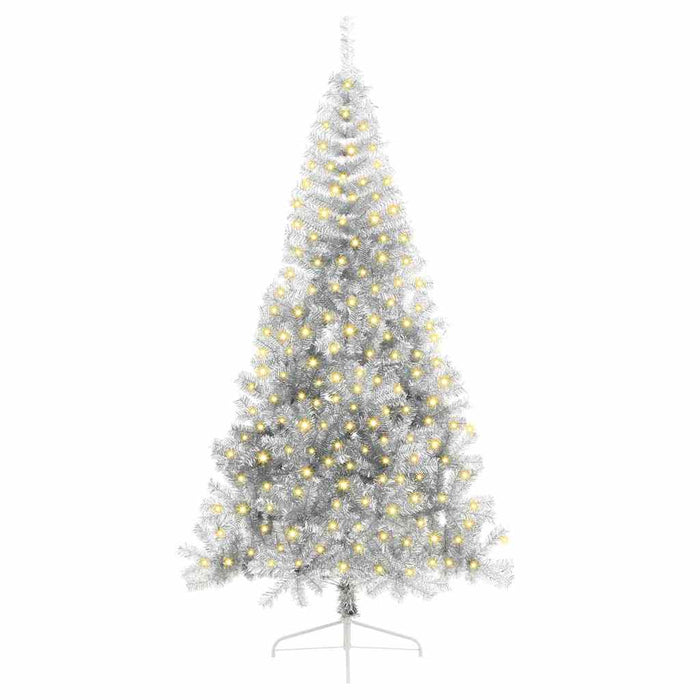 Brad de Crăciun cu lumini decorative cu coarde Argintiu 240 cm - WALTI WALTI