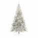 Brad de Crăciun cu lumini decorative cu coarde Argintiu 240 cm - WALTI WALTI