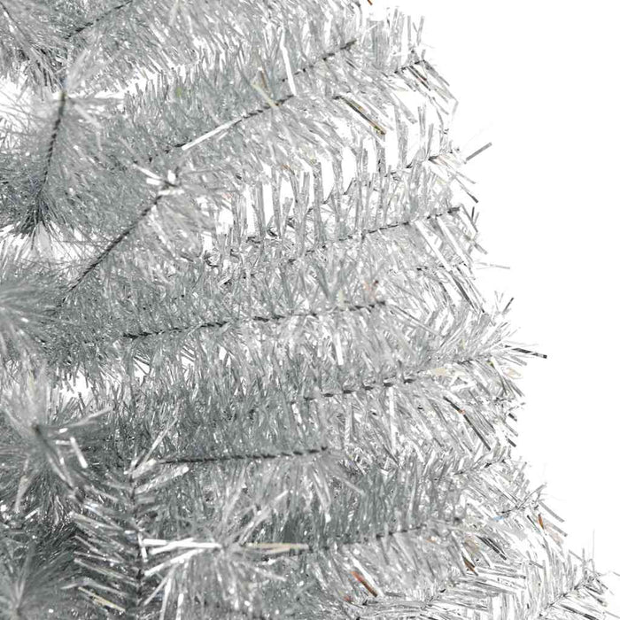 Pom de Crăciun artificial pre-iluminat Argintiu 240 cm PET - WALTI WALTI
