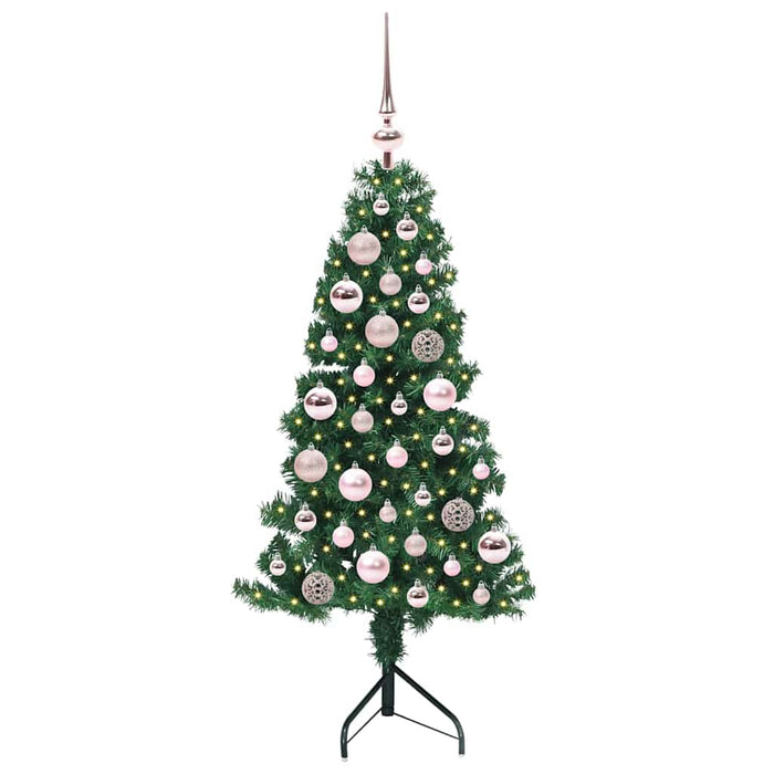 Pom de Crăciun Artificial pentru Colț Verde 120 cm PVC și Metal WALTI