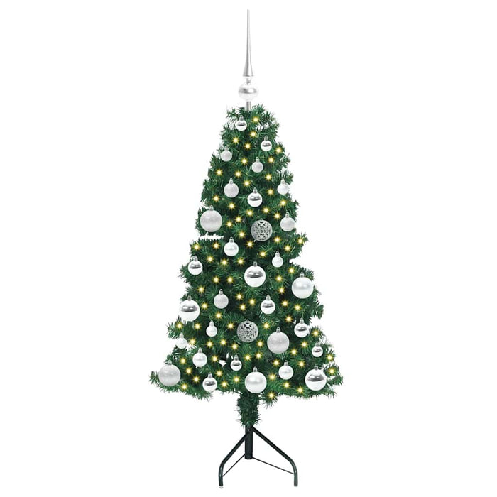 Pom de Crăciun Artificial pentru Colț Verde 120 cm PVC și Metal - WALTI WALTI
