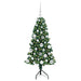 Pom de Crăciun Artificial pentru Colț Verde 120 cm PVC și Metal - WALTI WALTI