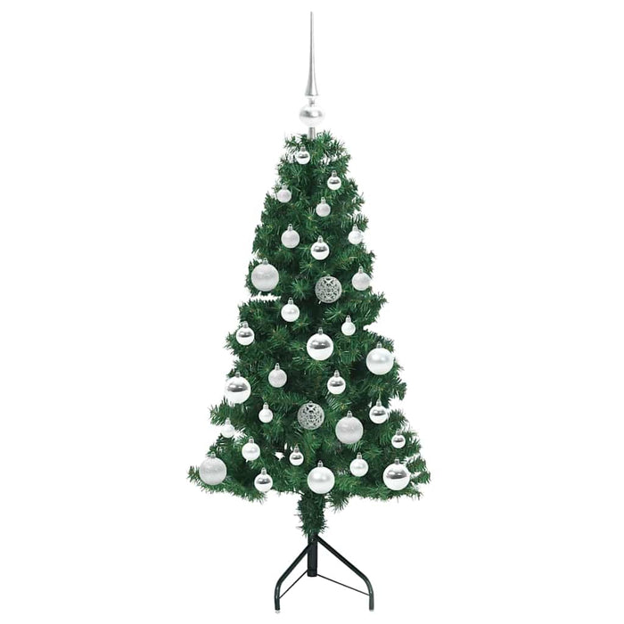 Pom de Crăciun Artificial pentru Colț Verde 120 cm PVC și Metal - WALTI WALTI