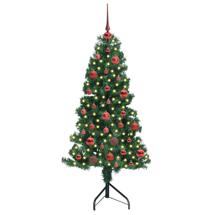 Pom de Crăciun Artificial pentru Colț Verde 150 cm PVC și Metal WALTI