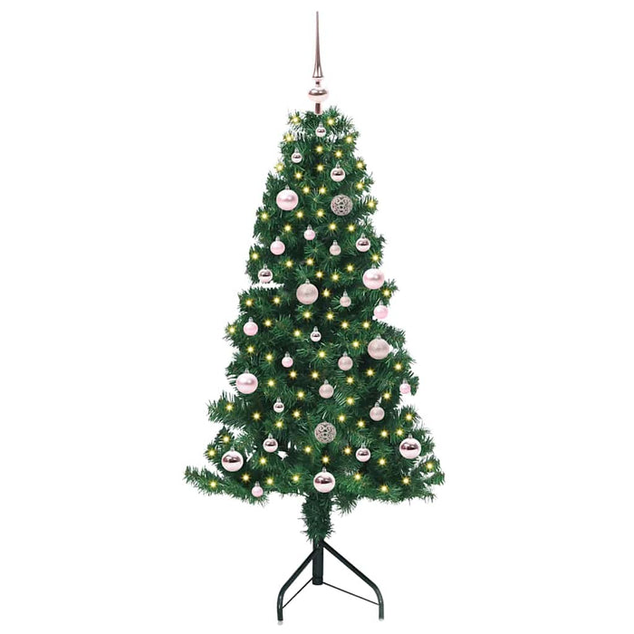 Pom de Crăciun Artificial pentru Colț Verde 150 cm PVC și Metal - WALTI WALTI