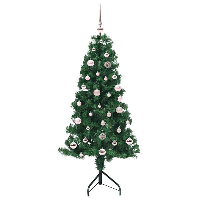Pom de Crăciun Artificial pentru Colț Verde 150 cm PVC și Metal - WALTI WALTI