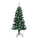 Pom de Crăciun Artificial pentru Colț Verde 150 cm PVC și Metal - WALTI WALTI