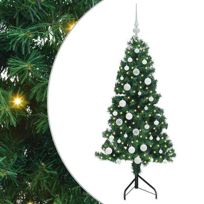 Pom de Crăciun Artificial pentru Colț Verde 150 cm PVC și Metal - WALTI WALTI