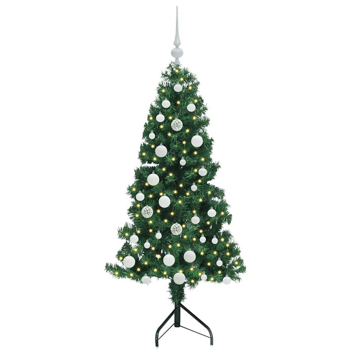 Pom de Crăciun Artificial pentru Colț Verde 150 cm PVC și Metal - WALTI WALTI