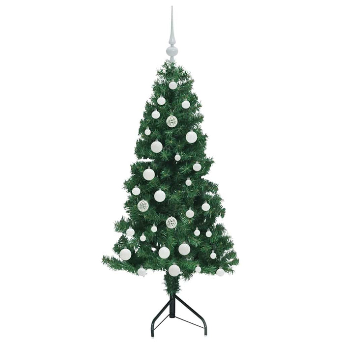 Pom de Crăciun Artificial pentru Colț Verde 150 cm PVC și Metal - WALTI WALTI
