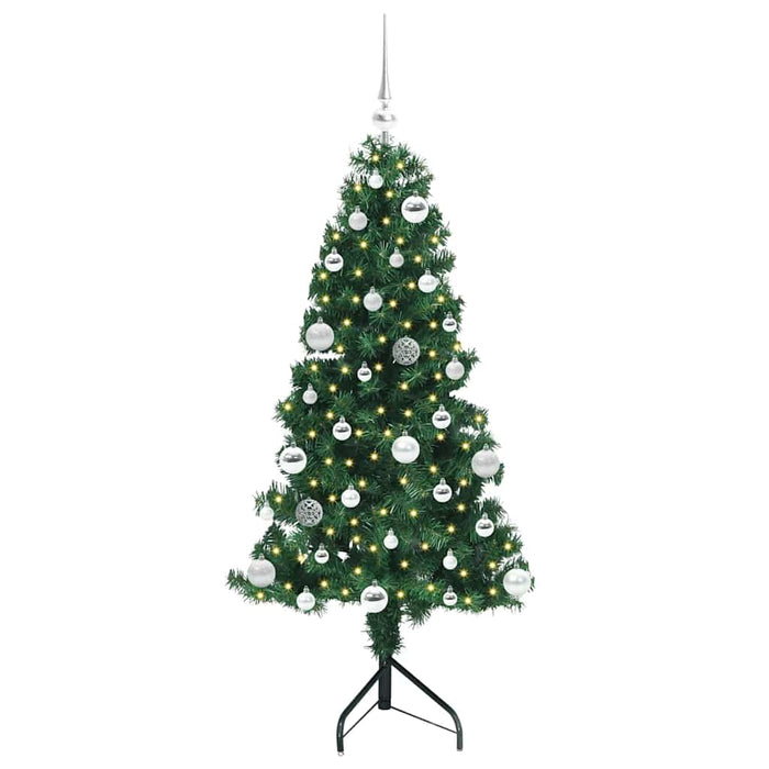 Pom de Crăciun Artificial pentru Colț Verde 150 cm PVC și Metal - WALTI WALTI