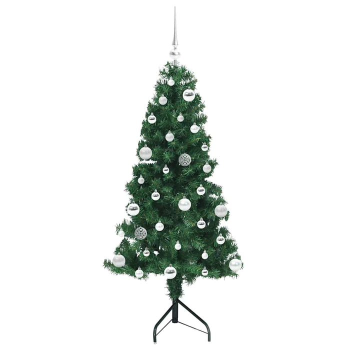 Pom de Crăciun Artificial pentru Colț Verde 150 cm PVC și Metal - WALTI WALTI