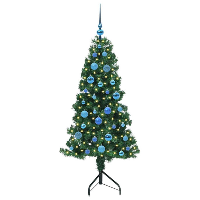Pom de Crăciun Artificial pentru Colț Verde 150 cm PVC și Metal WALTI