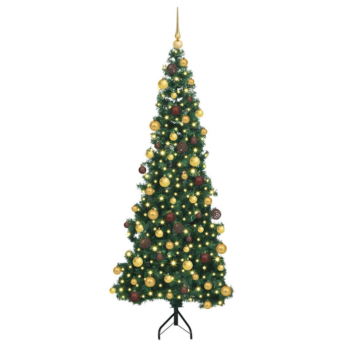 Pom de Crăciun Artificial pentru Colț Verde 180 cm PVC și Metal WALTI