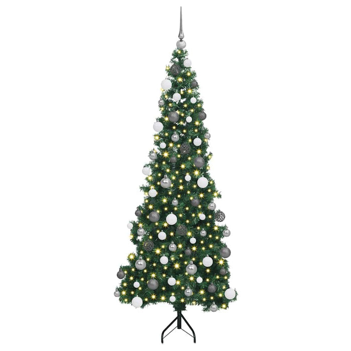 Pom de Crăciun Artificial pentru Colț Verde 180 cm PVC și Metal - WALTI WALTI