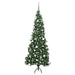 Pom de Crăciun Artificial pentru Colț Verde 180 cm PVC și Metal - WALTI WALTI