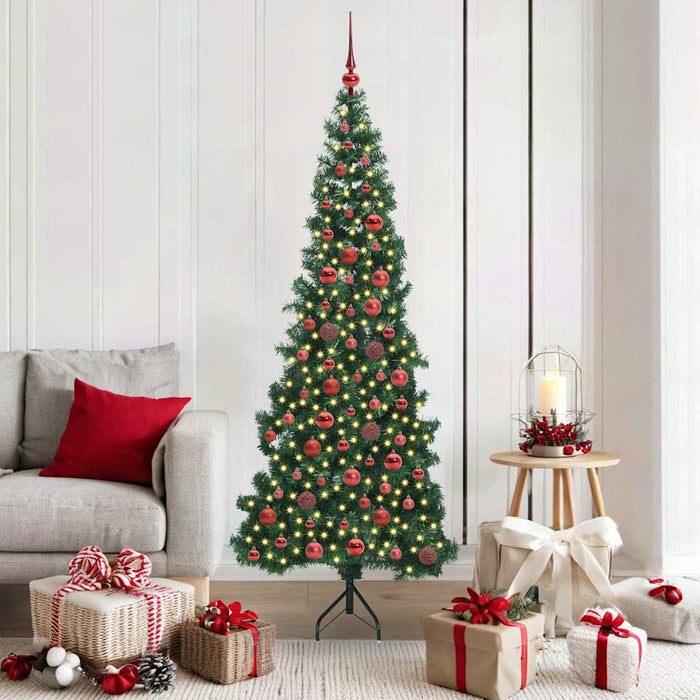 Pom de Crăciun Artificial pentru Colț Verde 180 cm PVC și Metal - WALTI WALTI