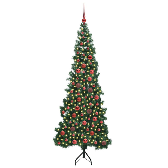 Pom de Crăciun Artificial pentru Colț Verde 180 cm PVC și Metal - WALTI WALTI