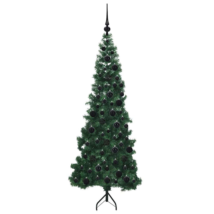 Pom de Crăciun Artificial pentru Colț Verde 180 cm PVC și Metal - WALTI WALTI