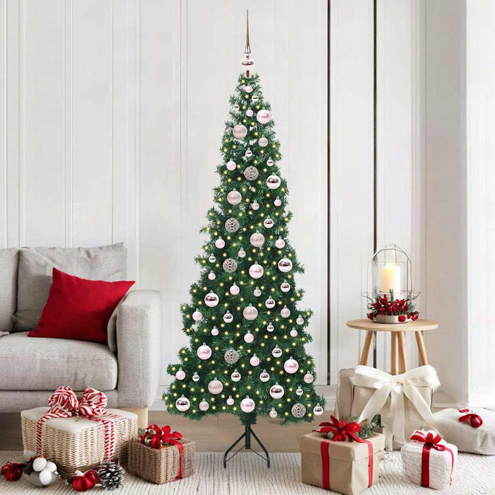 Pom de Crăciun Artificial pentru Colț Verde 180 cm PVC și Metal - WALTI WALTI