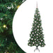 Pom de Crăciun Artificial pentru Colț Verde 180 cm PVC și Metal - WALTI WALTI