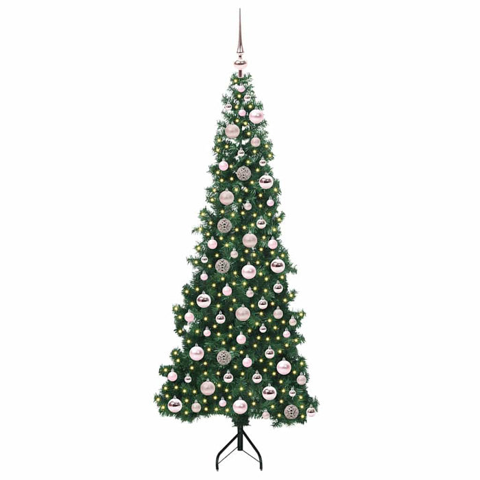 Pom de Crăciun Artificial pentru Colț Verde 180 cm PVC și Metal - WALTI WALTI