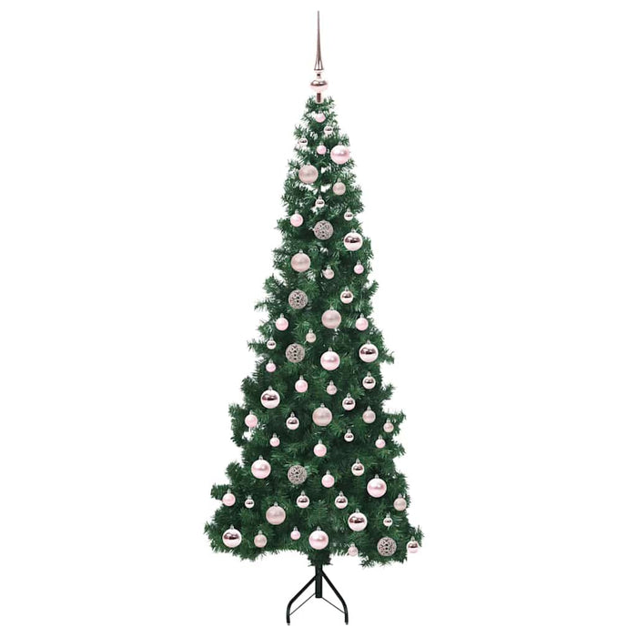 Pom de Crăciun Artificial pentru Colț Verde 180 cm PVC și Metal - WALTI WALTI