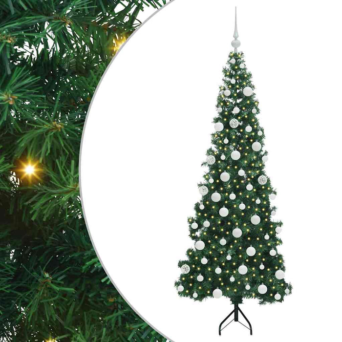 Pom de Crăciun Artificial pentru Colț Verde 180 cm PVC și Metal - WALTI WALTI