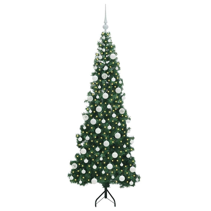 Pom de Crăciun Artificial pentru Colț Verde 180 cm PVC și Metal - WALTI WALTI