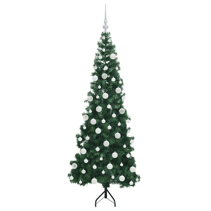 Pom de Crăciun Artificial pentru Colț Verde 180 cm PVC și Metal - WALTI WALTI