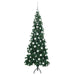 Pom de Crăciun Artificial pentru Colț Verde 180 cm PVC și Metal - WALTI WALTI