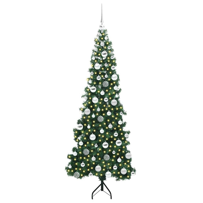 Pom de Crăciun Artificial pentru Colț Verde 180 cm PVC și Metal - WALTI WALTI