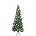 Pom de Crăciun Artificial pentru Colț Verde 180 cm PVC și Metal - WALTI WALTI