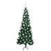 Pom de Crăciun Artificial pentru Colț Verde 180 cm PVC și Metal - WALTI WALTI