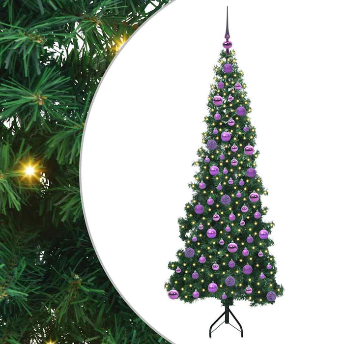 Pom de Crăciun Artificial pentru Colț Verde 180 cm PVC și Metal - WALTI WALTI