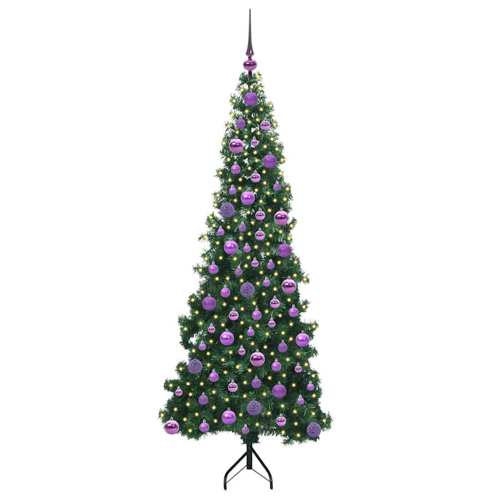 Pom de Crăciun Artificial pentru Colț Verde 180 cm PVC și Metal - WALTI WALTI