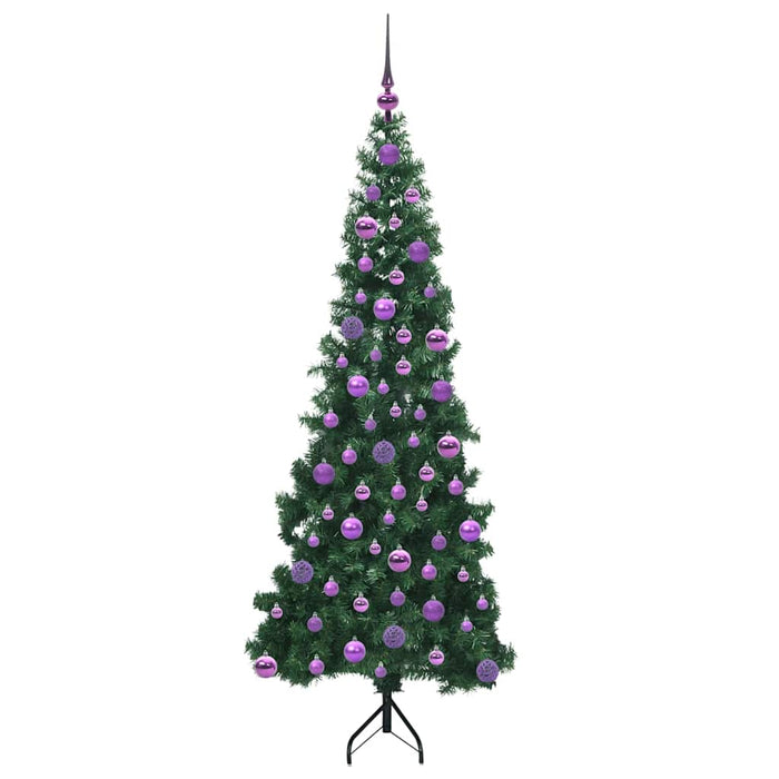Pom de Crăciun Artificial pentru Colț Verde 180 cm PVC și Metal - WALTI WALTI