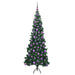 Pom de Crăciun Artificial pentru Colț Verde 180 cm PVC și Metal - WALTI WALTI