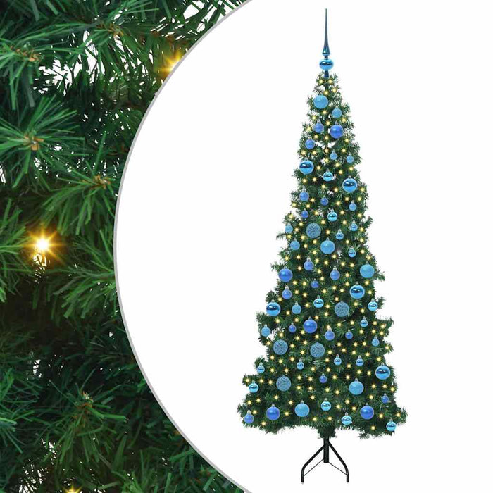 Pom de Crăciun Artificial pentru Colț Verde 180 cm PVC și Metal - WALTI WALTI