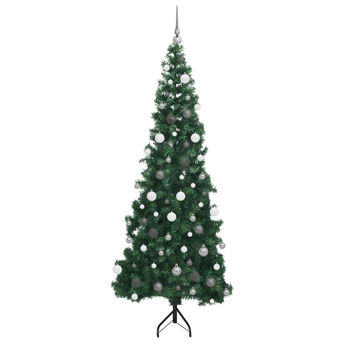 Pom de Crăciun Artificial pentru Colț Verde 210 cm PVC și Metal WALTI