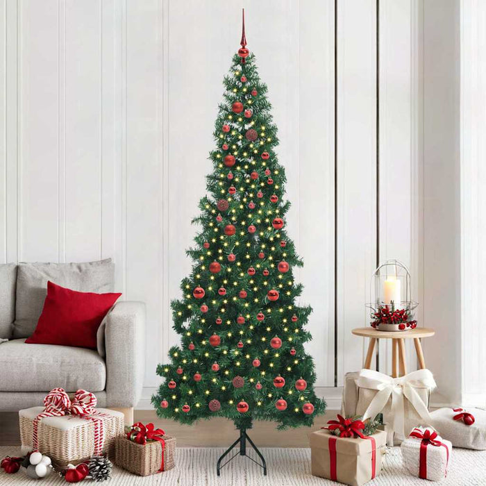 Pom de Crăciun Artificial pentru Colț Verde 210 cm PVC și Metal WALTI