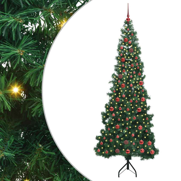 Pom de Crăciun Artificial pentru Colț Verde 210 cm PVC și Metal WALTI